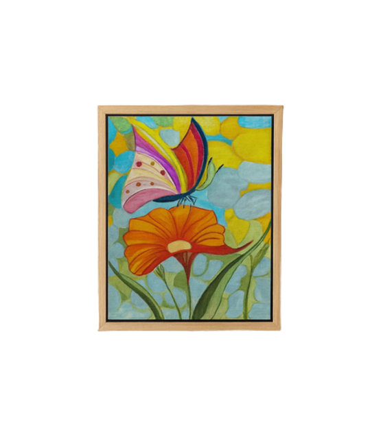 Butterfly Landing Painting